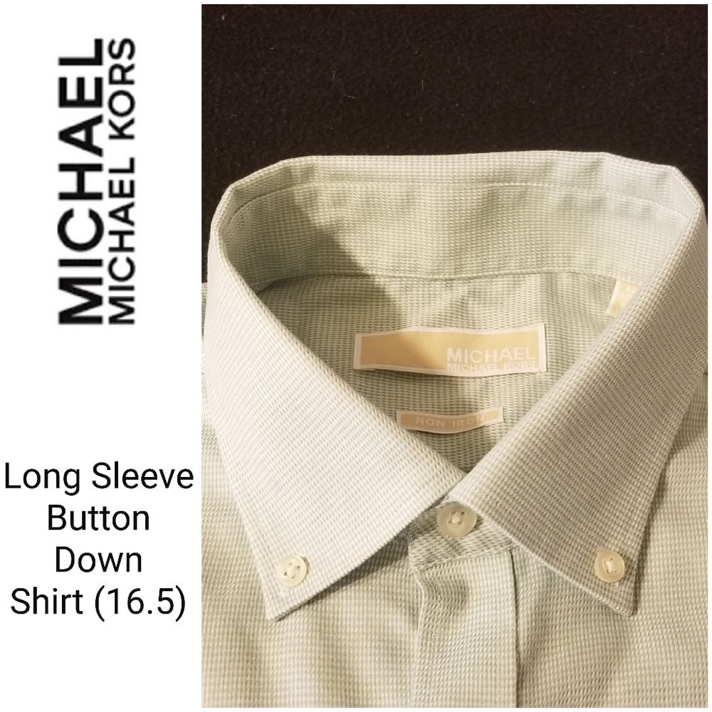 Michael by Michael Kors Green Button Down SZ 16.5
